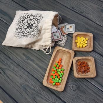token schale UNO DUO holz wood brettspiel